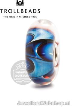 Trollbeads Droomgolf glas kraal TGLBE-10141