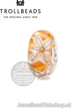 Trollbeads Zwierlijke bloemen glas kraal TGLBE-10437