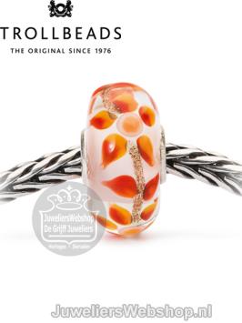 Trollbeads Droombloesem glas kraal TGLBE-10459