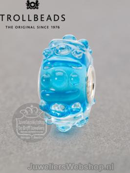 Trollbeads Turquoise Bries glas kraal TGLBE-20114