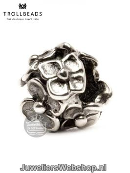 Trollbeads hortensia kraal TAGBE-10047 zilver