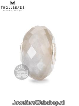 Trollbeads grijze maansteen glaskraal TSTBE-20032