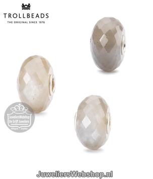 Trolbeads grijze maansteen kraal TSTBE-20032