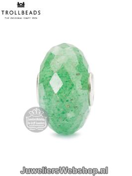 Trollbeads groene aventurijn glaskraal TSTBE-20031