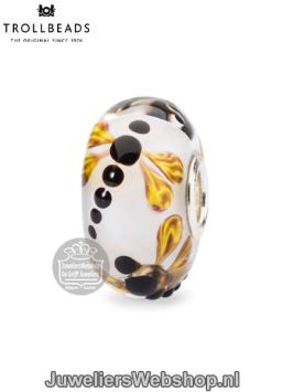 Trolbeads Libelle op zijde glas kraal TGLBE-10438