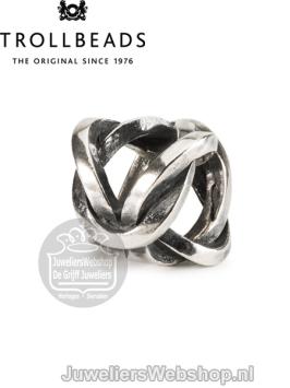trollbeads kraal Knoop van veerkracht TAGBE-20218 zilver