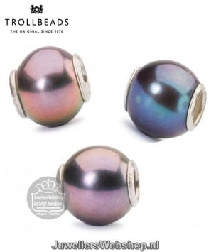 Trollbeads kraal TAGBE-00131 peacock parel
