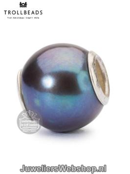 Trollbeads Peacock parel TAGBE-00131 paarskleurige parel