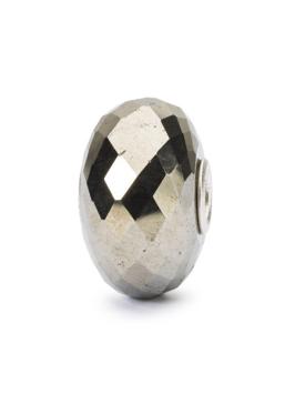 trollbeads kraal pyriet grijs zilver