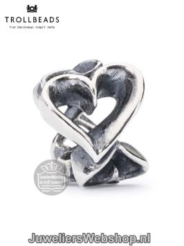 Trollbeads overvloedige harten kraal TAGBE-10040 zilver