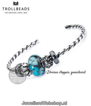 Trollbeads TAGBE-00139 stopper zilver geoxideerd