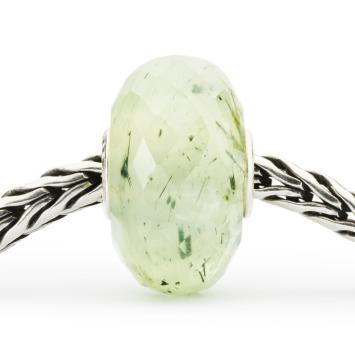 trollbeads kraal Prehniet met Getourmalineerde kwarts TSTBE-20041