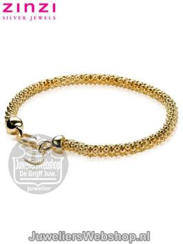 zinzi zia1057g armband popcorn geelgoud verguld