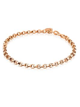 zinzi zia1702r armband ronde schakel rosegoud 18.5cm