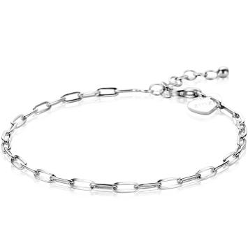 zinzi ZIA2150 armband paperclip schakel zilver