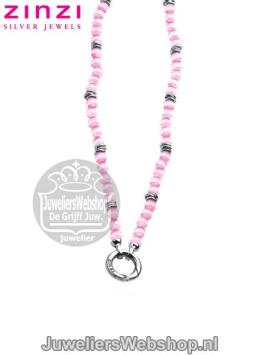zinzi ketting zic848r cateye roze