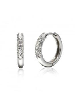 Zinzi Creolen ZIO660 Zilver Zirkonia