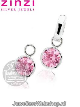 Zinzi Creoolhanger ZICH 186R Zirkonia Roze