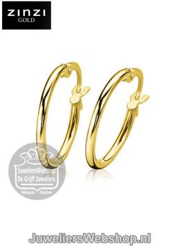 zg0128 zinzi gold creolen 14karaat goud 17.5mm