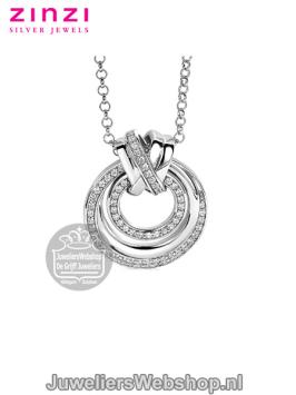 zinzi zih1791 zilveren hanger zirconia