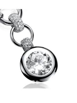 Zinzi Hanger ZIH458W Zilver Rond Wit