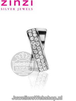 Zinzi Hanger ZIH804  Zilver Zirconia