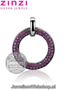 Zinzi Hanger ZIH881R Zilver Rond Rood