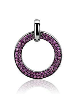 Zinzi Hanger ZIH881R Zilver Rond Rood
