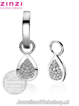 Zinzi ZICH1768 Creoolhangers Peervorm Zirconia