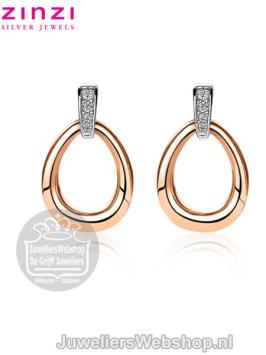 Zinzi Oorhangers ZIO1709 Rose Zirkonia