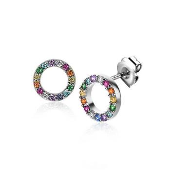 Zinzi ronde oorknoppen met zirconia ZIO2170Z