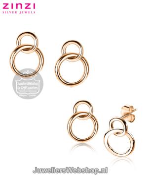 zinzi oorknoppen zio1278r rose