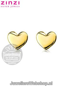zinzi oorknoppen zio1378g driehoek glad goud