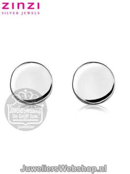 zinzi zio1376 rondje oorknop zilver