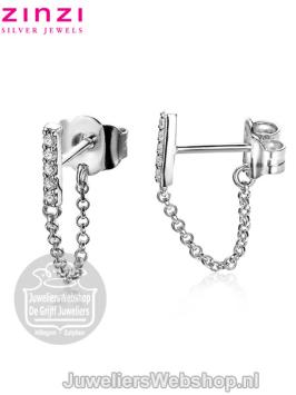 Zinzi Oorknoppen ZIO1764 Staafje Zirconia