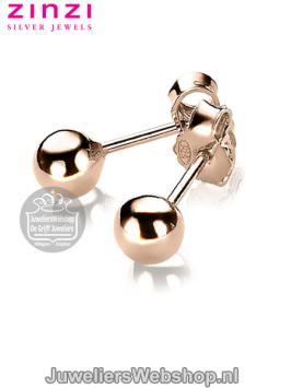Zinzi ZIO807R Rosekleurige bolletjes oorknoppen