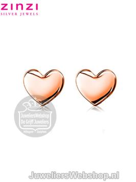 zinzi oorknoppen zio1378R Hartjese glad rose
